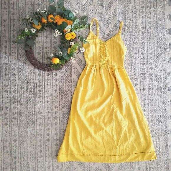 Old navy yellow dress best sale